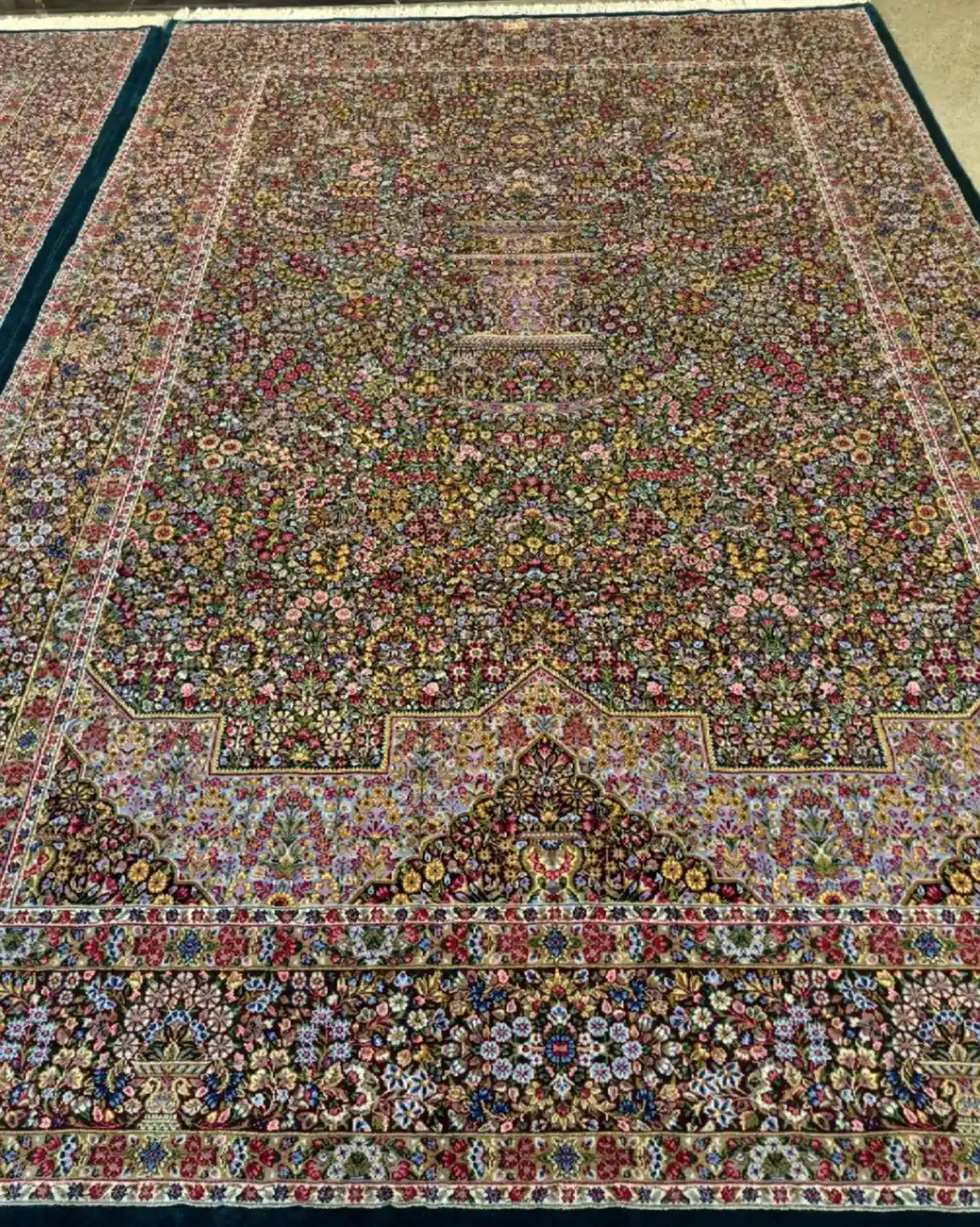 Kerman Persian Handmade Carpet — Emerald Garden — 200 × 300 cm — PRR-KN-CH1-003