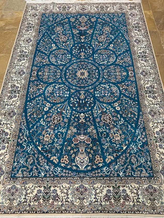 Naein Persian Handmade Carpet — Vase Garden — 160 × 240 cm, PRR-NN-017